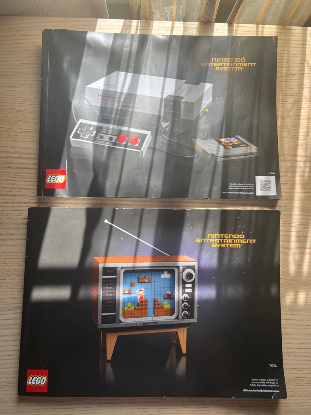Lego Nintendo Entertainment System Manuals (Black, Red, White)